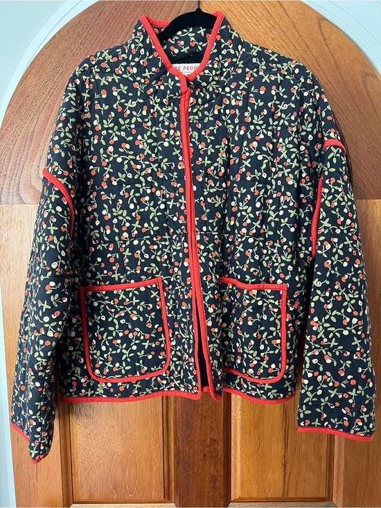 Free People Jackets & Blazers - Free People Chloe Jacket Size Medium - Cherry Combo NWT RT $198